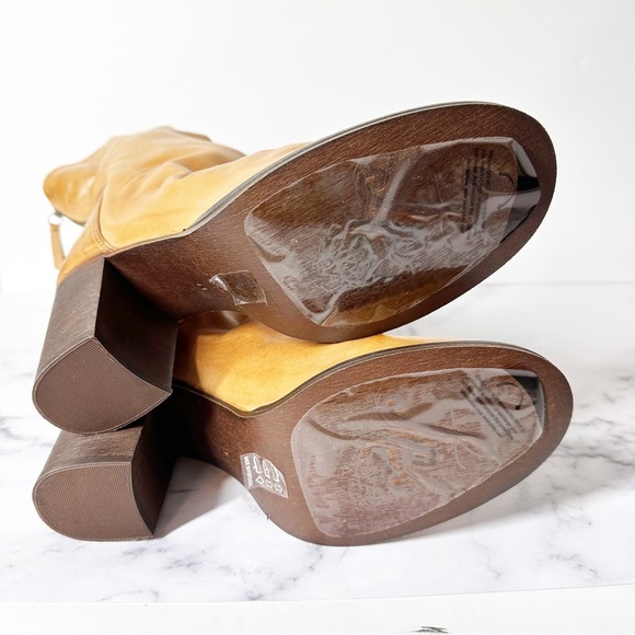 Free People Elle Block Heel Boot Size EU 41 Tan - Picture 9 of 16